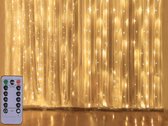 Éclairage de Noël à LED - Rideau lumineux - 3 mètres - Blanc chaud - 300 lumières - vacances - Sinterklaas - Noël - décoration - atmosphérique - prise USB gratuite