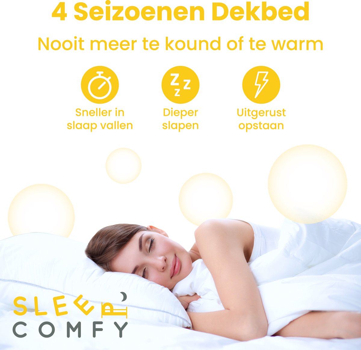 Sleep Comfy - Hotel Kwaliteit 4 Seizoenen Dekbed | 140x200 cm - 30 dagen  Proefslapen -... | bol.com