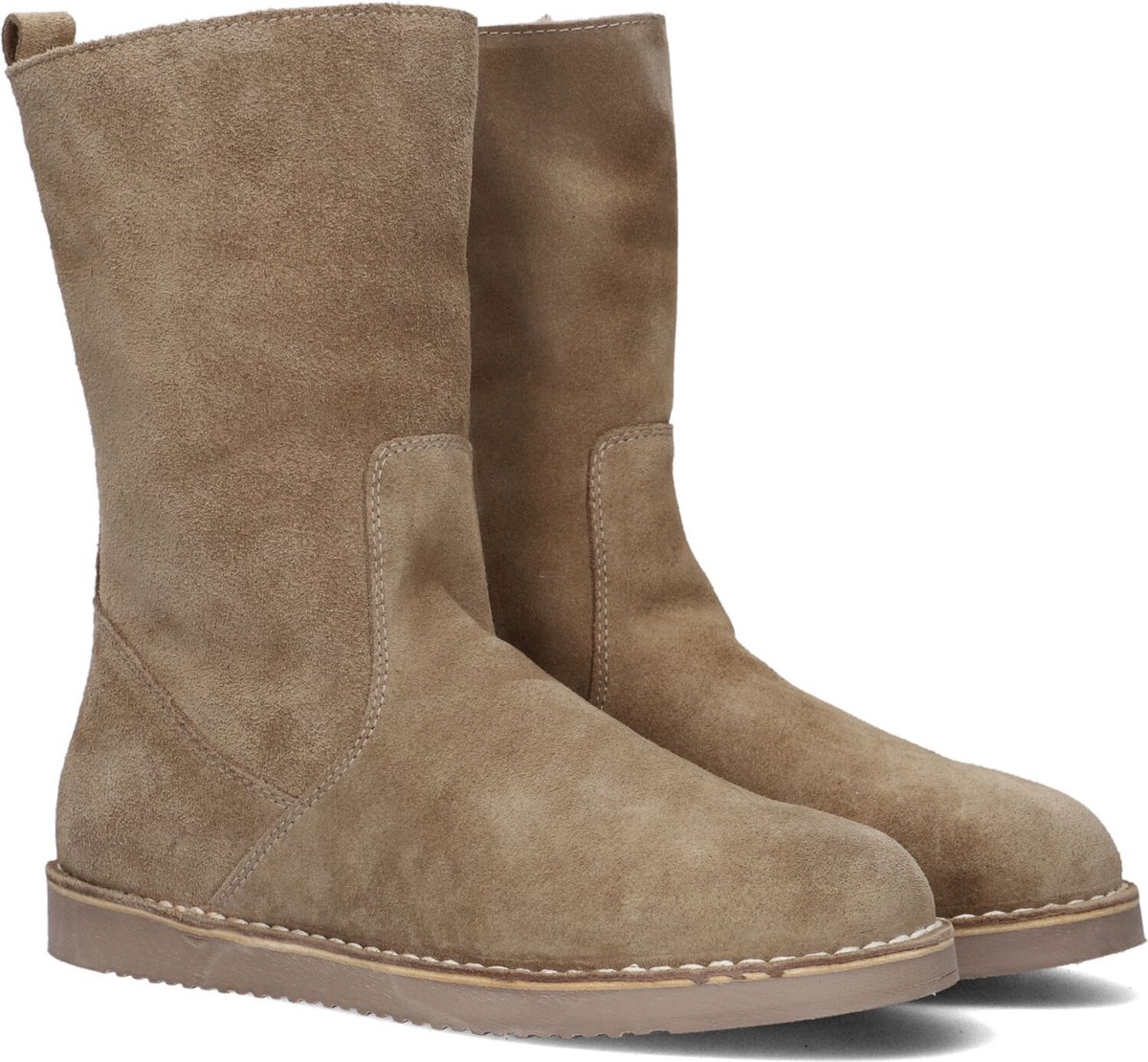 Notre-V 2204-01 Vachtlaarzen - Warme Laarzen - Dames - Taupe - Maat 41 |  bol.com