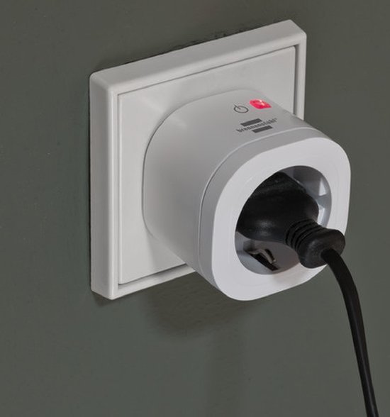 Brennenstuhl®Connect Smart Plug WA 3000 XS02 Voor Buiten IP44  Slimm Stekker Voor Buiten 24 Ghz Compatibel Met Alexa En Google Assistant Smart Stekker Met Tijdsschakelaar Gratis App