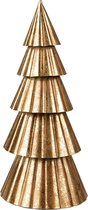 Clayre & Eef Kerstdecoratie Kerstboom 30 cm Goudkleurig Ijzer