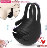 Vibrateur de sac à billes | Stimulateur de testicules | Facile à porter | Télécommande | Anneau pénien scrotum | Très haute qualité