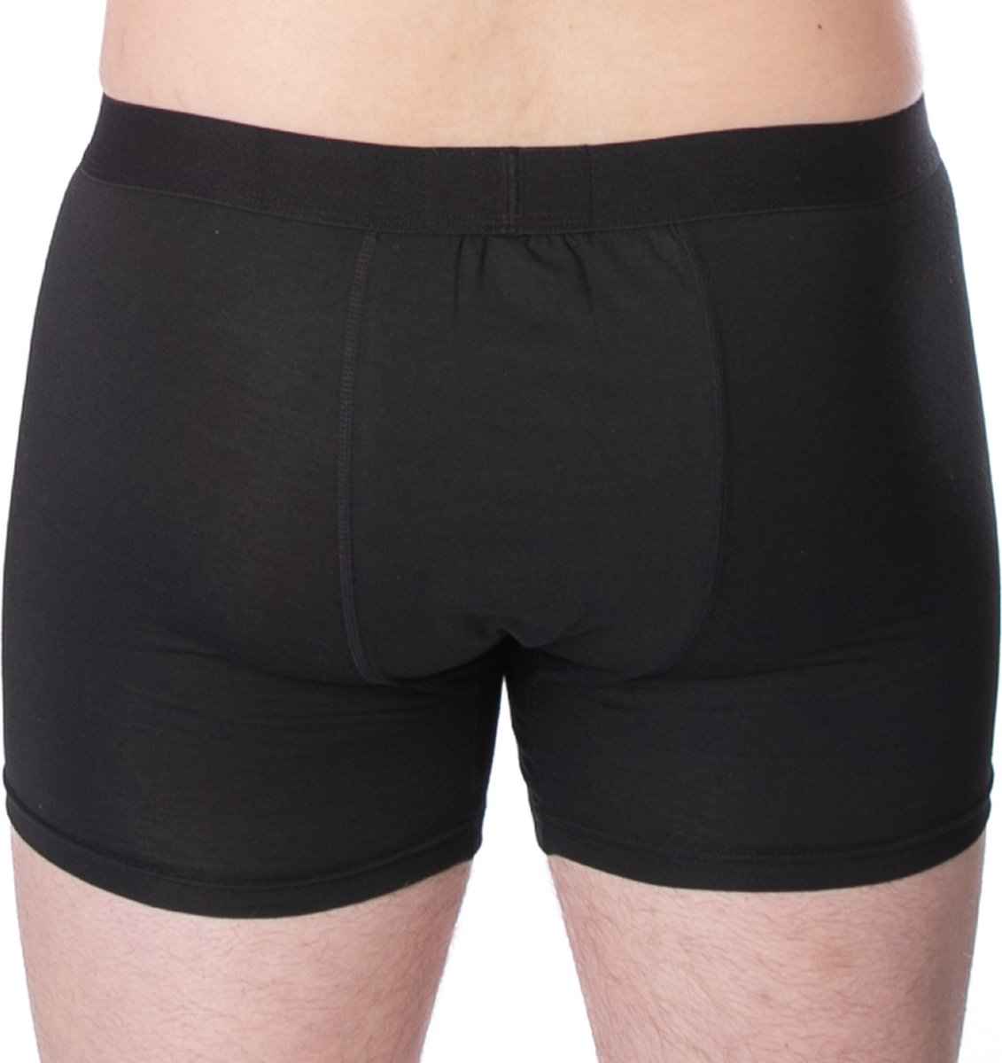 ConfidenceForAll® Heren Anti Zweet Boxershort met Ingenaaide Pad - Maat XL - Zwart