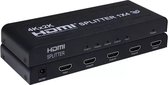 NÖRDIC SGM-209 HDMI Splitter 1 in naar 4 uit - HDMI 2.0 - 4K60Hz - Ultra HD - HDCP 2.2 - Zwart
