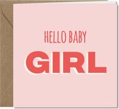 Tallies Cards - Baby Girl - Happy Colors wenskaarten