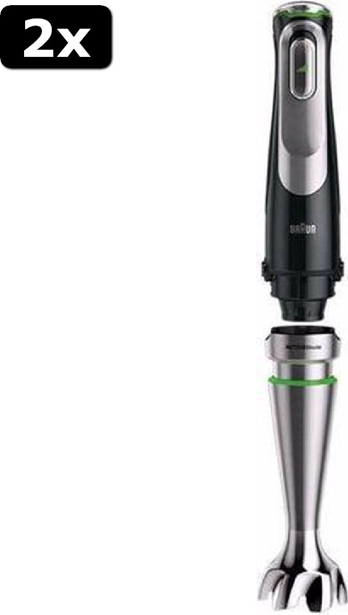 2x Braun MultiQuick 9 - MQ 9147X - Staafmixer | bol.com