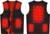 Verwarmde bodywarmer - Hot bodywarmer - Heated vest - Elektrische kleding - Verstelbare warmte -Thermo vest - Verwarmd vest - Maat L - excl.Powerbank