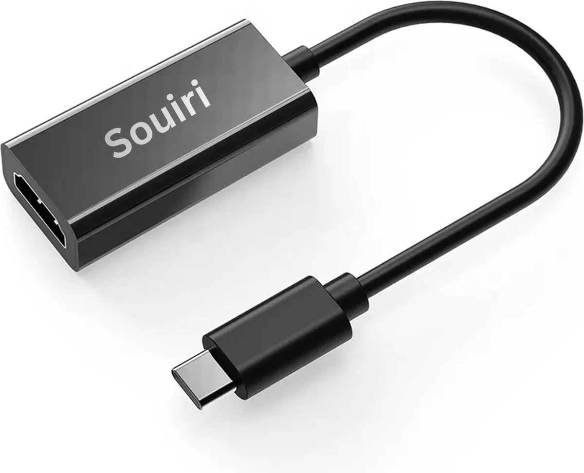 Souiri USB C naar HDMI Adapter - 4K Ultra HD - Geschikt Voor Alle USB C Apparaten