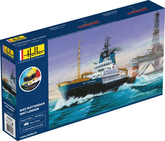 Heller Modelbouwpakket Schepen - 56620 Smit Rotterdam Ship - Starter Kit Plastic - 1:200 -