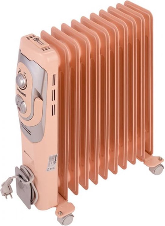 Daewoo elektrische kachel, 2500 W, 11 elementen, 5 oliekanalen, 3 vermogensniveaus,... bol