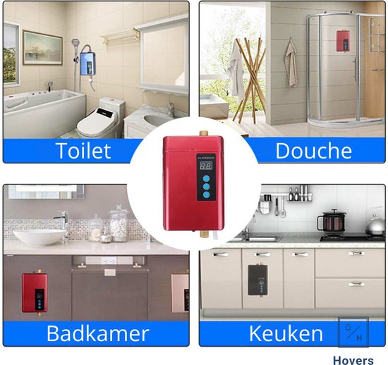 Hovers Elektrische Boiler Douche/Bad/Kraan Snel Warm Water 4000W