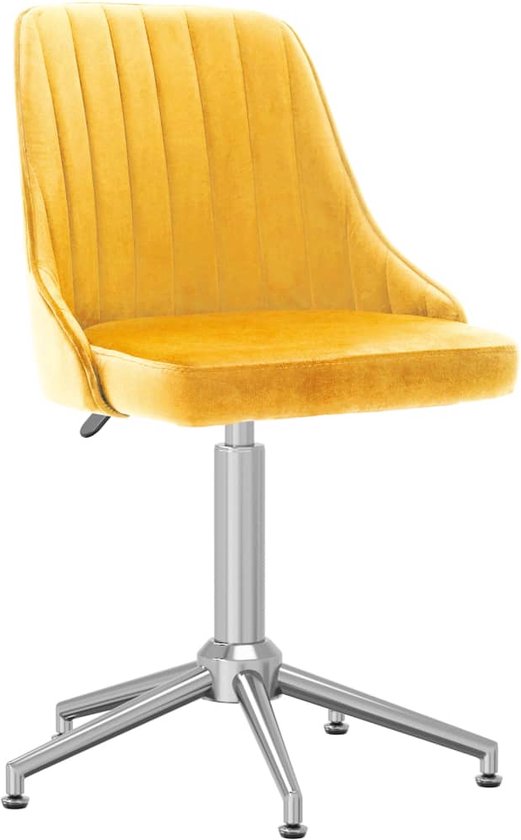 Prolenta Premium - Kantoorstoel Fluweel Geel