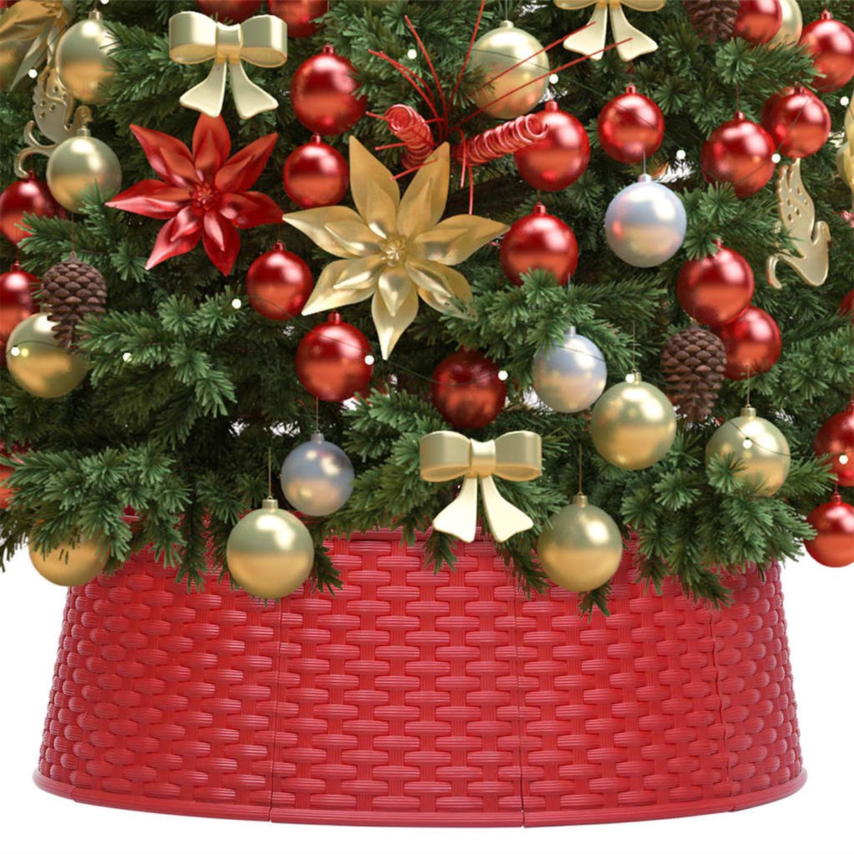 Prolenta Premium - Kerstboomrok Ø54x19,5 cm rood