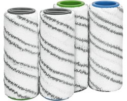 4x Rollers Grijs geschikt voor Karcher FC3 FC3D FC5 FC7 Floor Cleaner Onderdelen Vervanging Rollen 2.055-007.0 Dweil Pad Mop Microfiber