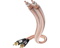 Inakustik 0030413 audio kabel 3 meter RCA Transparant