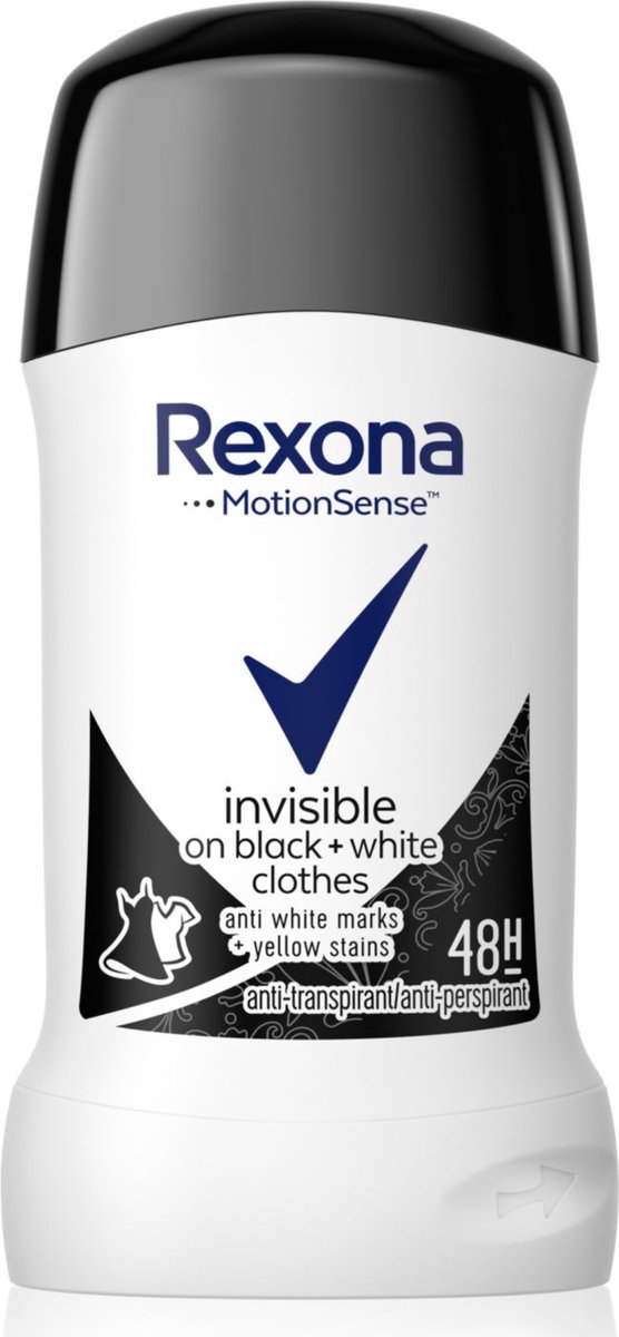 Goedkoopste Rexona MotionSense Invisible Deodorant Stick - Deodorant Vrouw - 40ml