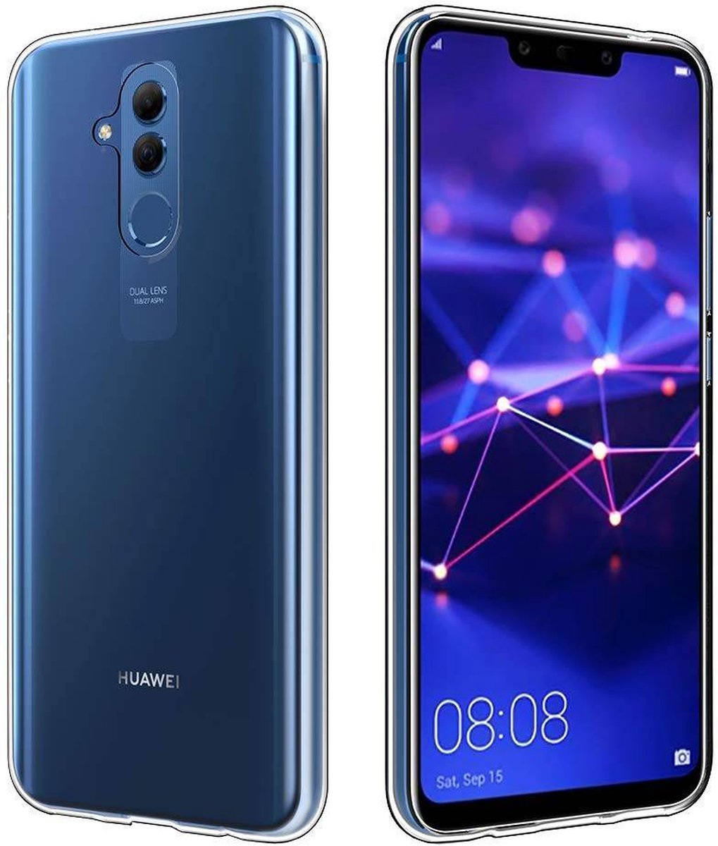 Shock Proof Case - Telefoonhoesje - Doorzichtig Hoesje voor Huawei Mate 20 Lite - Transparant Wit