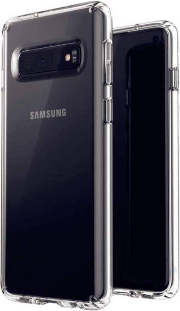 Shock Proof Case - Telefoonhoesje - Doorzichtig Hoesje voor Samsung S10 - Transparant Wit
