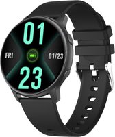 SAMMIT® Smartwatch Heren Zwart - Met Meldingen - Stappenteller - Smartwatch Android en Iphone - Smartwatch
