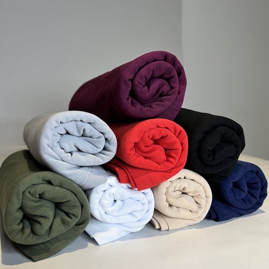Qubce - Hoofddoek - Hoofddeksel - Jersey Sjaal - Hijab - 100% Katoen - 180 x 65 cm - Paars