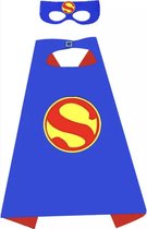 Superman Verkleedpak - Marvel Avengers Verkleedpak -  Cape - Superman Masker - Superman Masker - Superhelden Pak - Verkleedkleding Jongen - Verkleedkleding Meisje - Kostuum - Halloween Verkleedpak - Carnaval