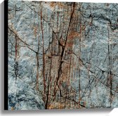 WallClassics - Canvas  - Roest in de Rots - 60x60 cm Foto op Canvas Schilderij (Wanddecoratie op Canvas)