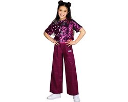 foto van K3 verkleedkleding - Glitteroutfit roze 6/8 jaar - maat 134