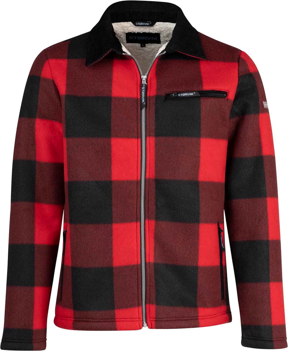 Størvik London Houthakkers Fleece Jas Lumberjack Teddy Vest - Maat 3xl - Groen