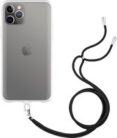 Cazy Soft TPU Telefoonhoesje met Koord - geschikt voor iPhone 11 Pro - iPhone 11 Pro Hoesje met Koord - Transparant