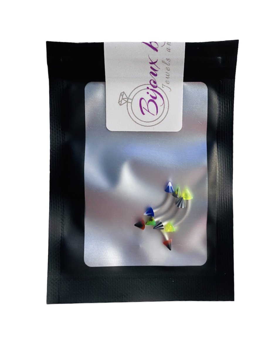 ZS Spike Piercing Set - 20G Nasenringe, 18G Ohrstecker, 16G Lippenringe Edelstahl