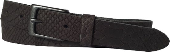 BINNEN RIEM SECURITY ZWART MET KLITTENBAND 110/130 cm
