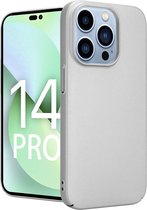 Shieldcase geschikt voor Apple iPhone 14 Pro ultra thin case - zilver - Dun hoesje - Ultra dunne case - Backcover hoesje - Shockproof dun hoesje iPhone