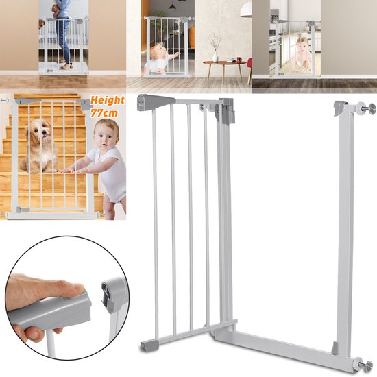 Support d'escalier sans perçage - Barrière de sécurité - Pour enfants ou  animaux - 112 cm