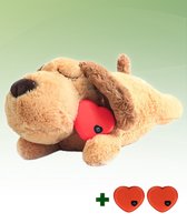 Woefie hondenknuffel met hartslag - puppyknuffel - pluche- puppy speelgoed- snuggle puppy xl- knuffel hond- baby knuffel- knuffel met hartslag - moederhond