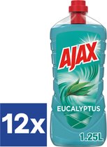 Ajax eucalyptus - 12 x 1.25 liter - Voordeelverpakking