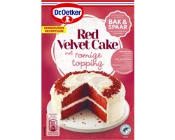 Dr. Oetker Red Velvet Cake (en de ingredienten)