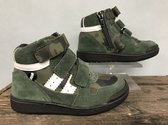 Vippys - Hoge Sneakers - camouflage - Groen - Maat 25 - Jongensschoen