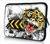 Laptophoes 13,3 inch tijger - Sleevy - laptop sleeve - laptopcover - Alle inch-maten & keuze uit 250+ designs! Sleevy