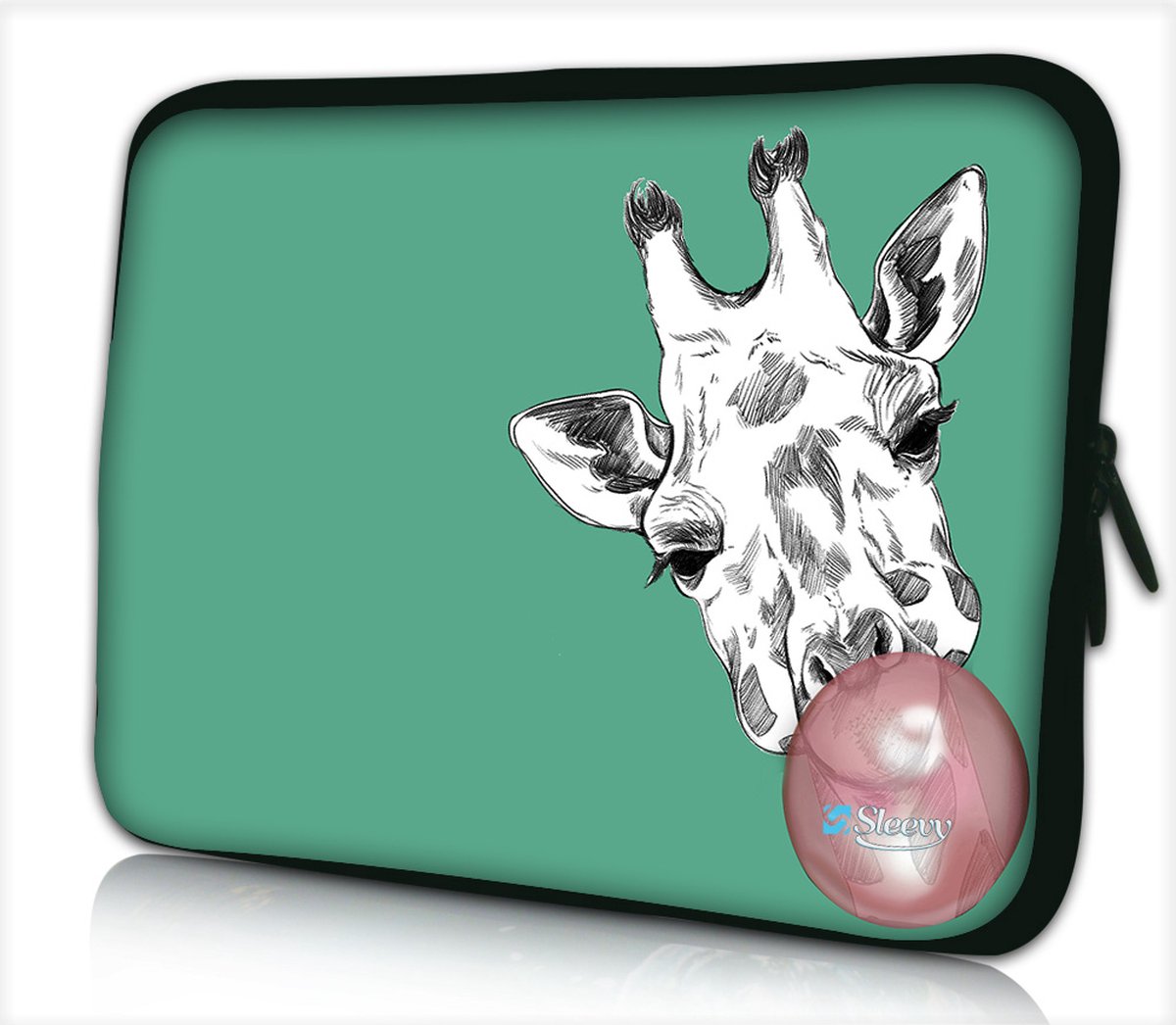Laptophoes 14 inch giraf grappig - Sleevy - laptop sleeve - laptopcover - Alle inch-maten & keuze uit 250+ designs! Sleevy