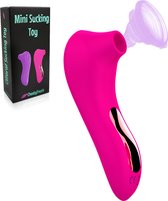 CheekyTreats Luchtdruk Vibrator - Clitoris & G-spot Stimulator Luchtdruk Vibrator - Mini Vibrators voor Vrouwen - Roze