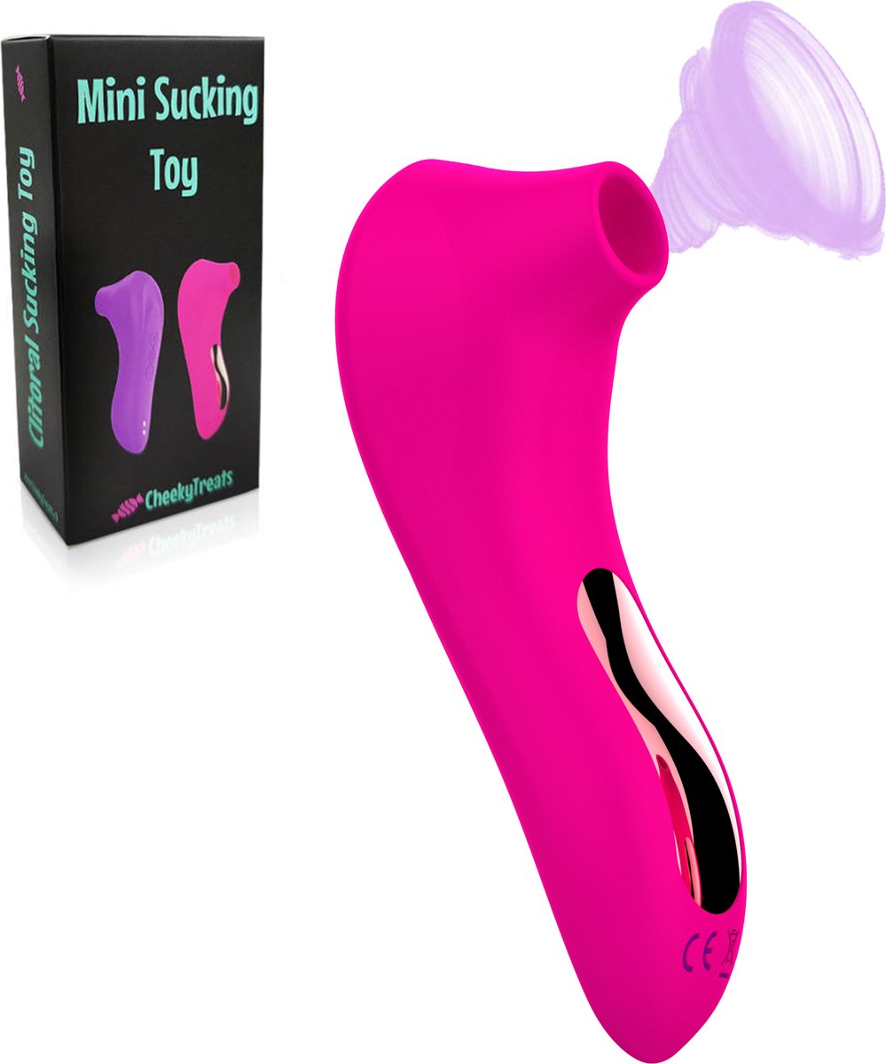 Goedkoopste CheekyTreats Luchtdruk Vibrator - Clitoris & G-spot Stimulator Luchtdruk Vibrator - Mini Vibrators voor Vrouwen - Roze
