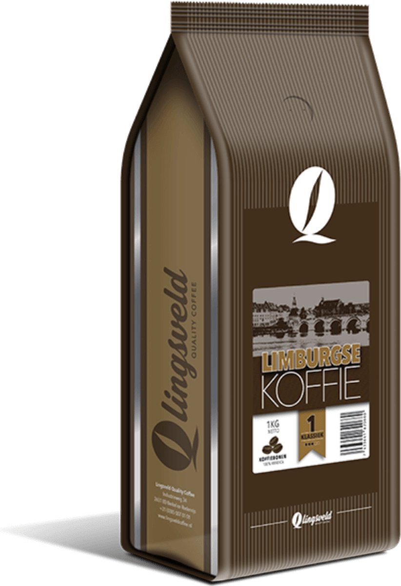 Limburgse Koffie Klassiek | Koffiebonen 1000 Gram | 100% ARABICA