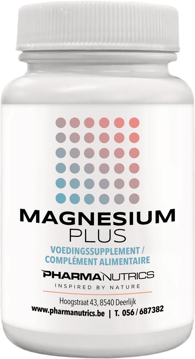 Goedkoopste MAGNESIUM PLUS 90 TABL - Pharmanutrics - 3 natuurlijke Magnesium vormen - Vitamines B1, B2, B6, B9, B12 - Tegen stress - focus - sport
