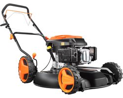 FUXTEC Benzine grasmaaier FX-RM51SA96 Professionele mulchmaaier met 51 cm en zelfaandrijving, krachtige 196 cc motor, mulchen.