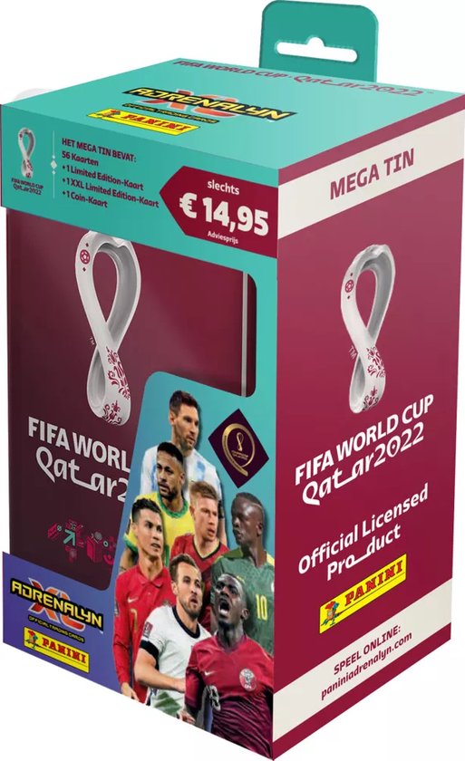 Afbeelding van het spel Panini Adrenalyn XL FIFA World Cup Qatar 2022 - Mega Tin - Voetbalplaatjes