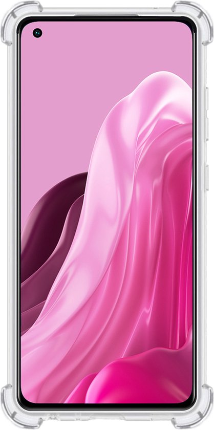 Funda WILLIS Per Oppo Reno8 Lite 5G: Silicone TPU Sfumato Trasparente, Antigraffio E Antiurto