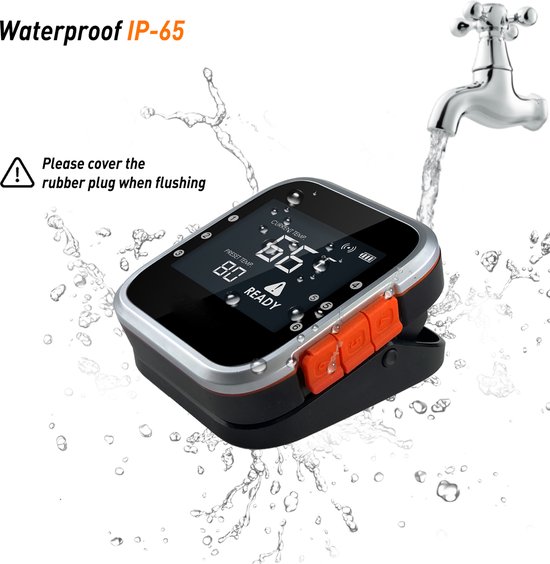 AidMax - BBQ thermometer - Vleesthermometer BBQ - 6 sondes – Bluetooth met App - Waterbestendig – Incl. Batterijen - Geleverd met 6 sondes - AidMax