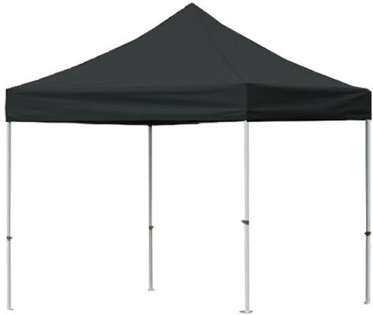 Easy up 3x3m zwart 40mm (aluminium buizen) zonder zijwanden semi prof partytent opvouwbaar
