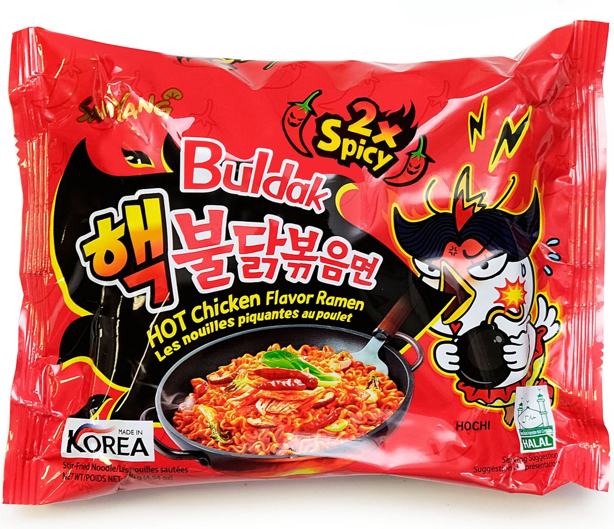 Ramen au poulet et nouilles piquantes Halal Samyang - 140g