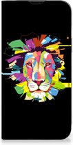 Book Case Geschikt voor iPhone 14 Smart Cover Lion Color